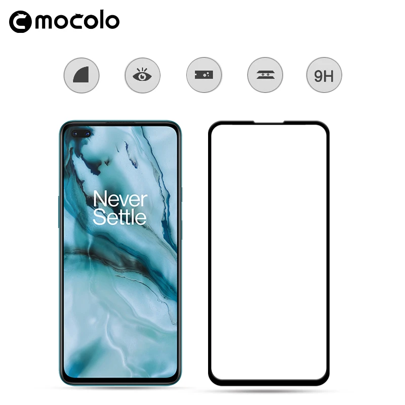 Оригинальная защитная пленка для экрана Oneplus Nord с полным склеиванием 9H из