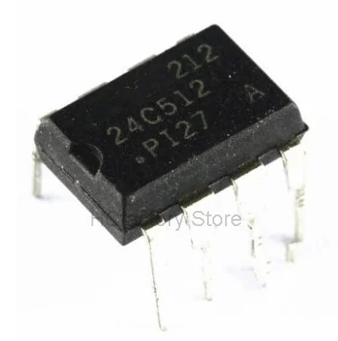 Новинка, оригинальный 1шт./лот AT24C512PI27 AT24C512 24C512 DIP-8 в наличии, оптовая продажа, единый дистрибьютор