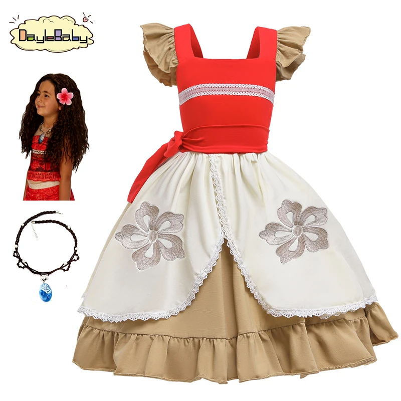 Роскошный нарядный костюм принцессы Моаны гавайская принцесса аксессуар для