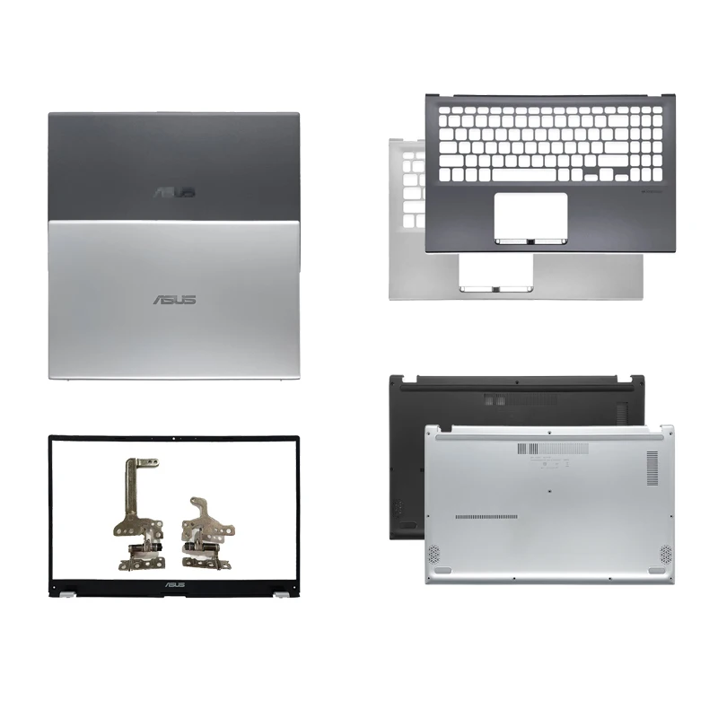 

Оригинальный новый ноутбук для ASUS VivoBook 15 X512 V5000F, задняя крышка ЖК-дисплея/Передняя панель/Упор для рук/Нижняя крышка/петли, верхняя крышка 15,6...