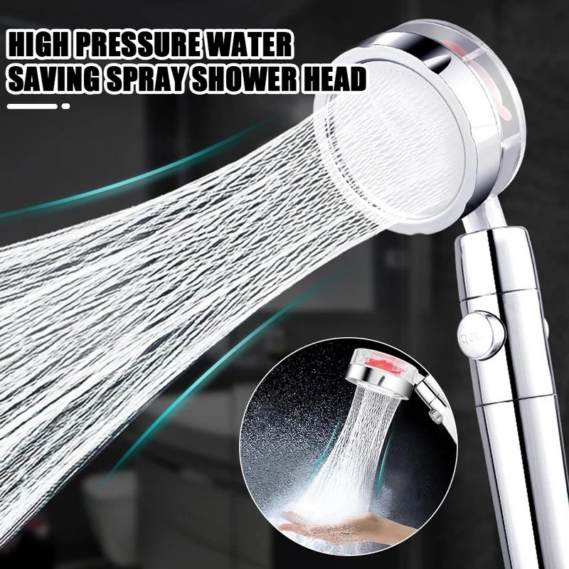 

360 Rotated High-Pressure Handheld Shower Head Bathroom Pressurized Massage Shower Head Home Dormitory Universal Shower Nozzle