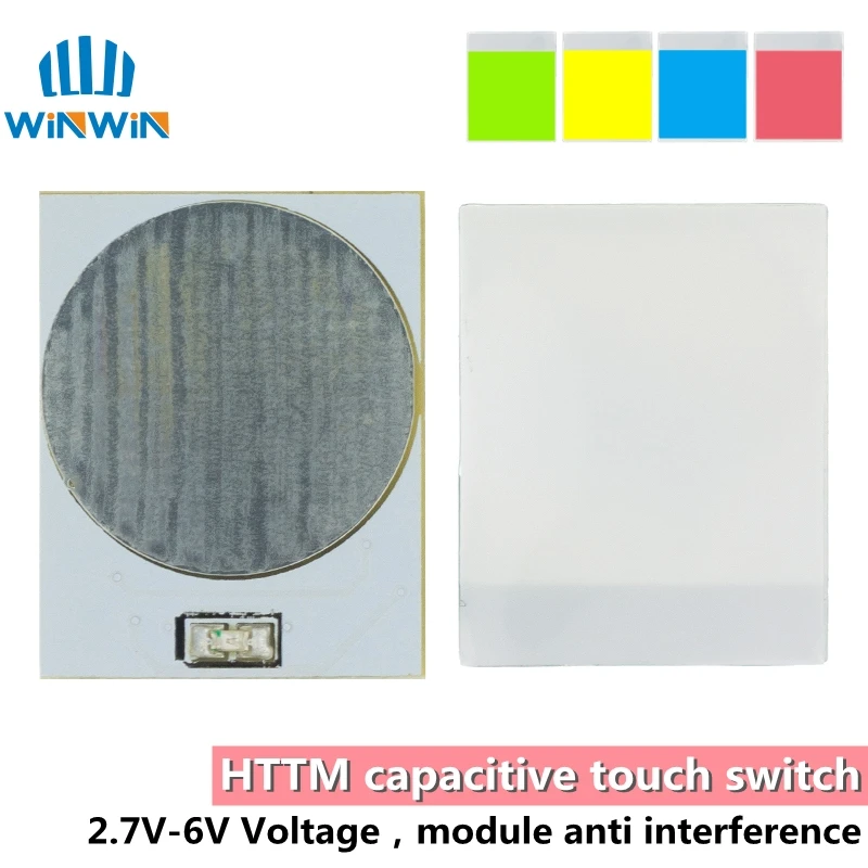 Емкостный сенсорный переключатель чувствительный модуль зеленый синий красный