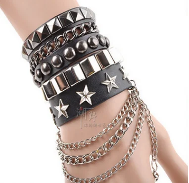 EXO модные тенденции выработки Многослойные браслеты винтажные личность широкий