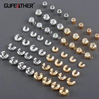 gufeather m1067jewelry accessoriesconnectorsdiy jewelry18k gold platedcopper metalrhodium platedjewelry makingone pack