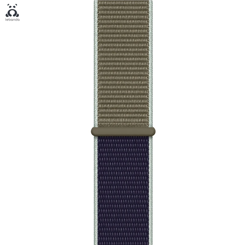 Khaki Lebanda Sport loop для apple watch 5, 4, 3, 2, 1, ремешок для iwatch 38, 40, 42, 44 мм, тканый нейлоновый ремешок, Аляска, синий - Цвет ремешка: Khaki
