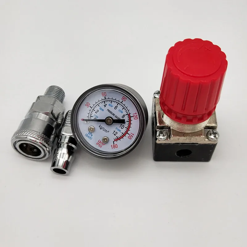 1 шт. 180PSI 12 бар регулятор давления переключатель клапан управления с манометрами 1/" для воздушного компрессора