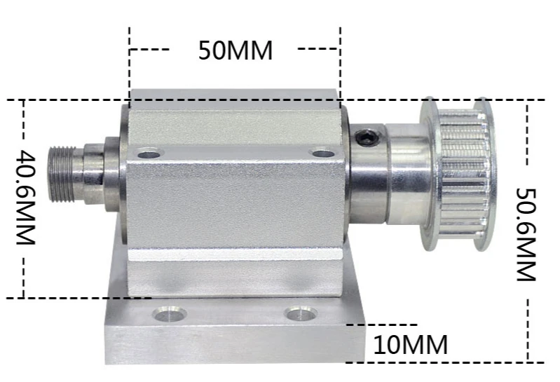 Шпиндель токарного станка M14 * 1 неприводной шпиндель патрона машина для