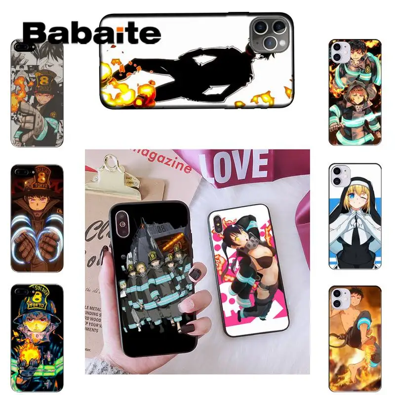 

Babaite fire force Novelty Fundas Phone Case For iPhone 8 7 6 6S Plus X XS MAX 5 5S SE XR 11 11pro promax 12 12Pro Promax