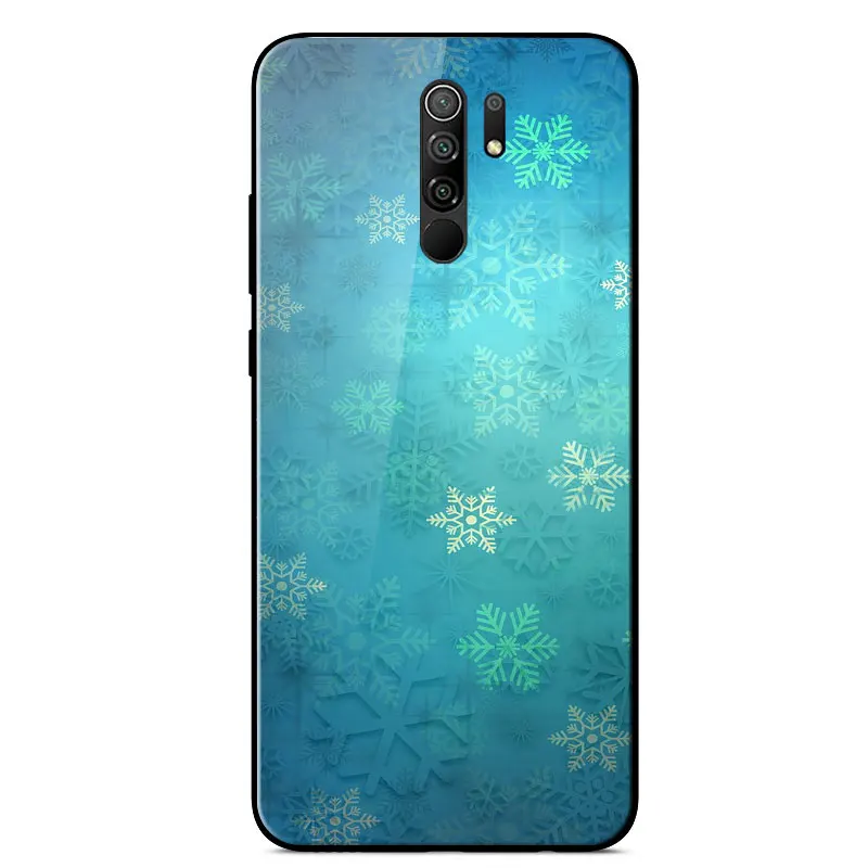 

Case For RedMi 9 Fashion Mirror Painted TPU Frame Phone Case For RedMi 9 Scratch resistant Tempered Glass Shockproof Back Cover
