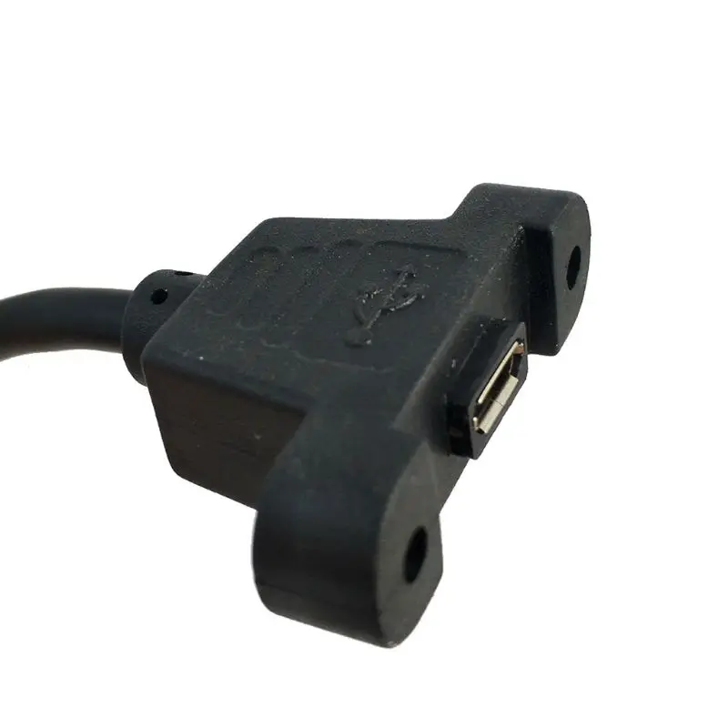 30cm/50cm Micro USB USB2.0 Male Connector to Female Extension Cable Cord Line with Screws Panel Mount Hole | Электроника