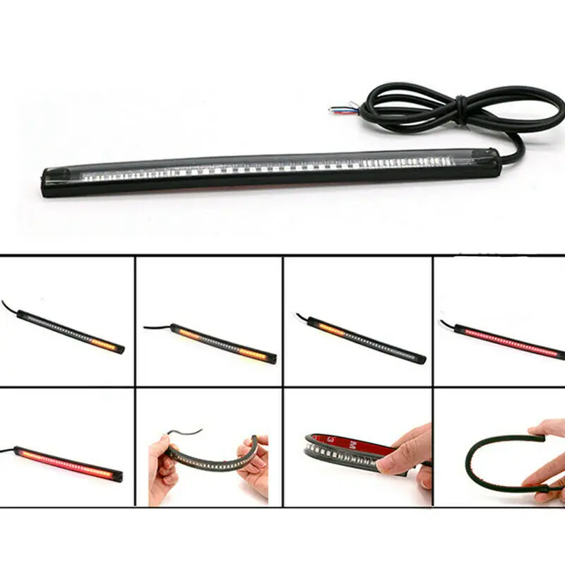 Задний стоп-сигнал поворота для мотоцикла светодиодная лента номерного знака