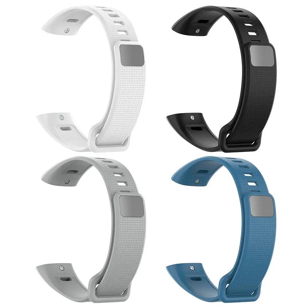 Ремешок силиконовый сменный для Huawei Band 2/2 Pro/B19/B29 белый черный серый синий браслет