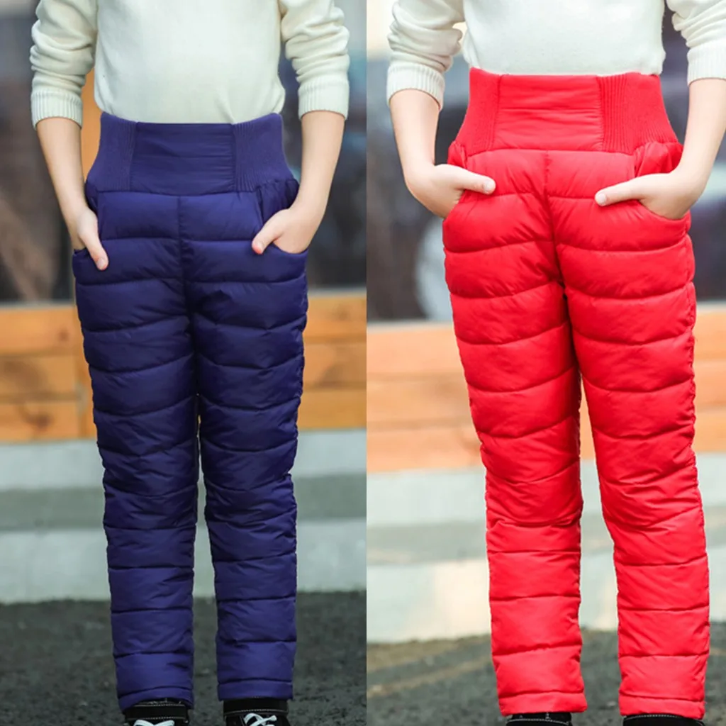 Детские зимние штаны с хлопковой подкладкой на возраст 9 12 лет|Брюки| |