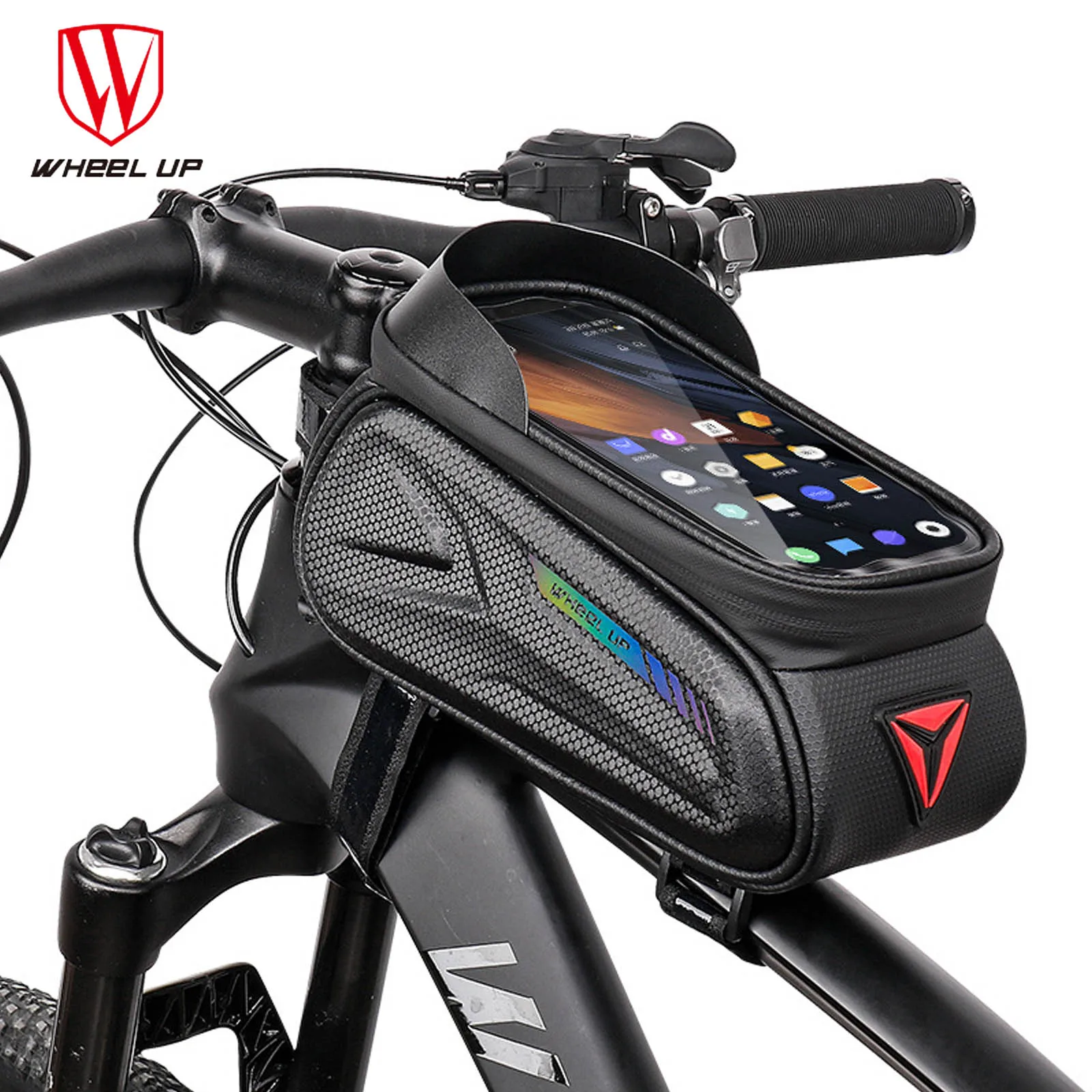 

WHEEL UP Bicycle Bag 7.0in Phone Case Waterproof Touchscreen Mountain Bike Top Tube Package Road Bike Pack Riding Equipment