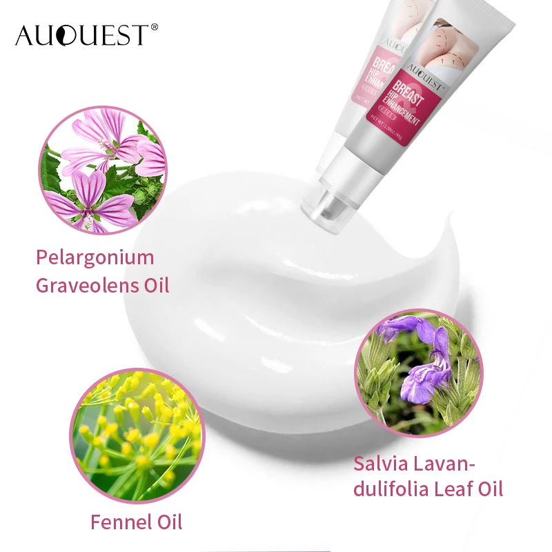 

AuQuest Breast Butt Enhancer Skin Firming and Lifting Body Cream Elasticity Breast Hip Enhancement Cream Busty Sexy Body Care