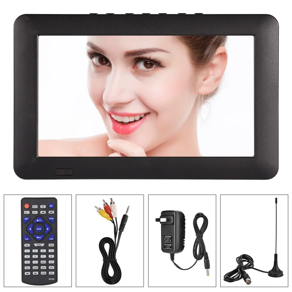 LEADSTAR портативный ATSC 9 дюймов 16:9 цифровой телевизор TFT светодиодный 1080P HD HDMI видео плеер для США штекер горячая распродажа
