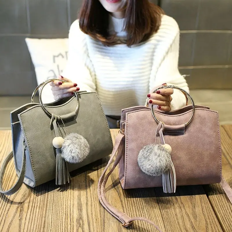 

Сумка-тоут женская из искусственной кожи, с бахромой, винтажная, 2021