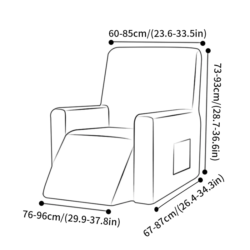 

Jacquard Recliner Cover Elastic All-inclusive Sofa Armchair Lazy Boy Sofa Chair Cover Massage Armchair Slipcover for Living Room