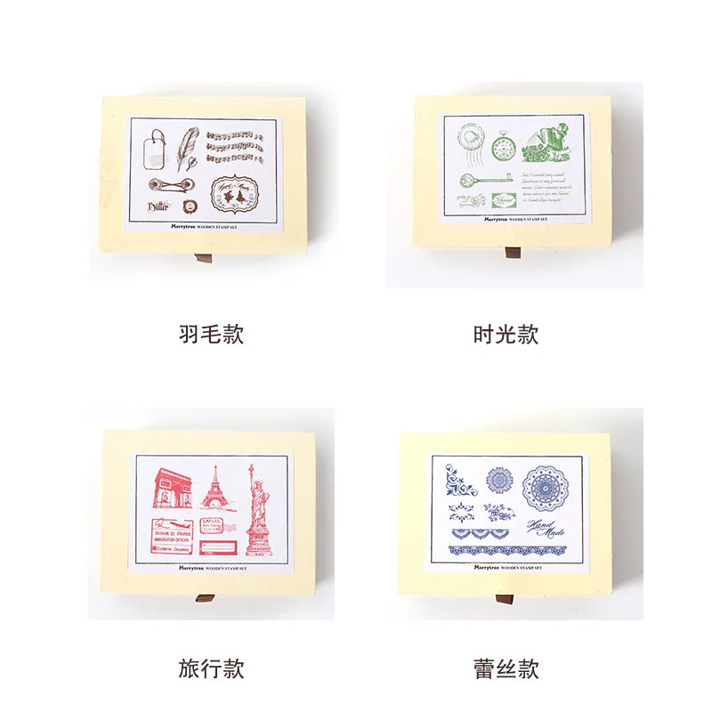 Ретро Серия времени для путешествий декоративный штамп эвкалипт фотообои