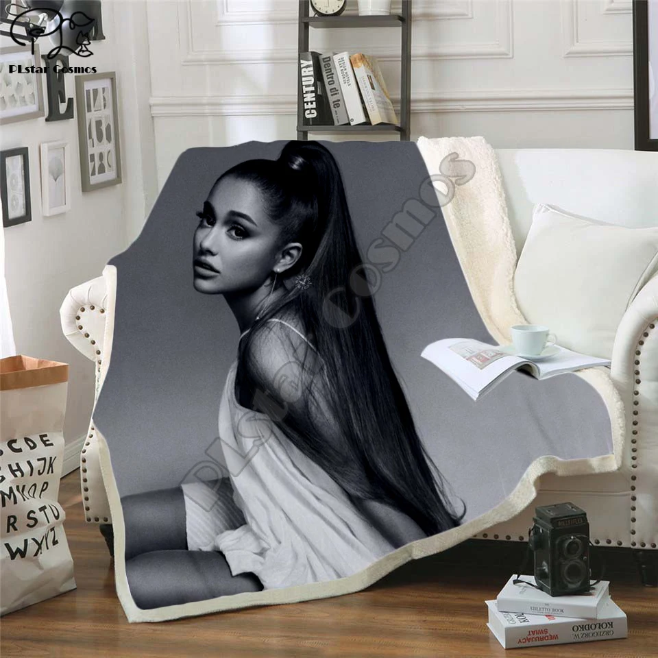 Роскошное Флисовое одеяло Ariana плюшевое 3d с принтом для взрослых дивана шерпа