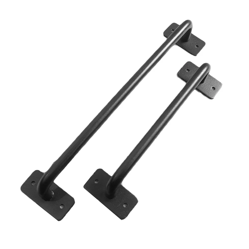Wooden Barn Door Steel Handle Pull Attachment Part Furniture Tool Durable 1pc |