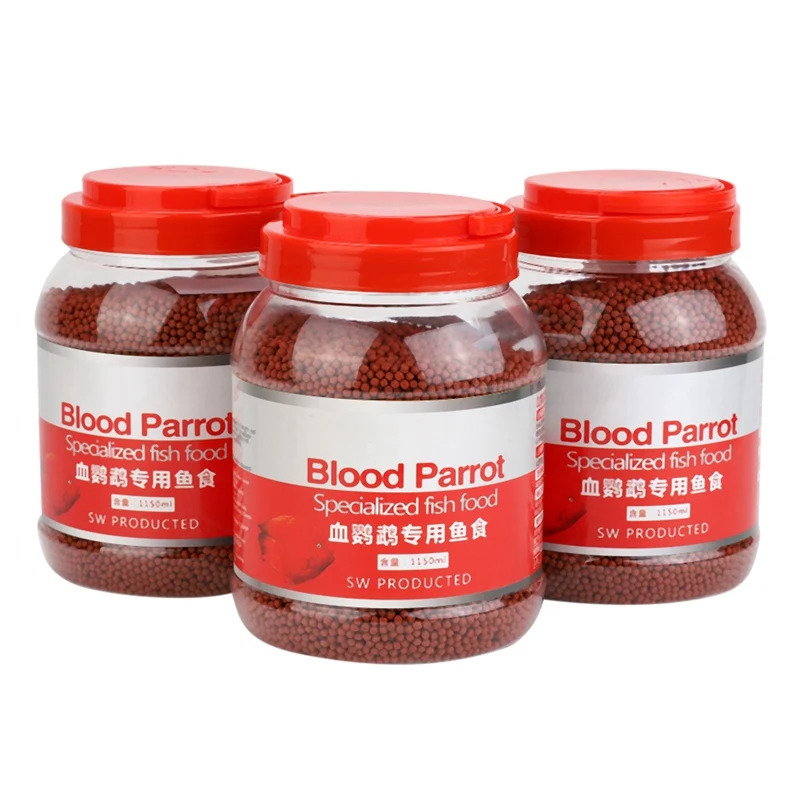 500 г попугай крови рыба пища поплавок на воде для головы тропический корм змеевик