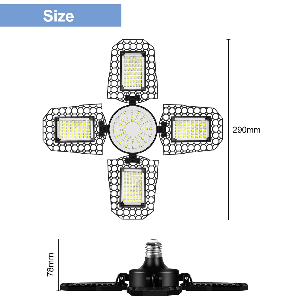

Ceiling Lamp 400W Garage Light 220V LED Warehouse Bulb E27 Fan Ceiling Lights E27 Led Light Bulbs Industrial Lighting UFO Lamp