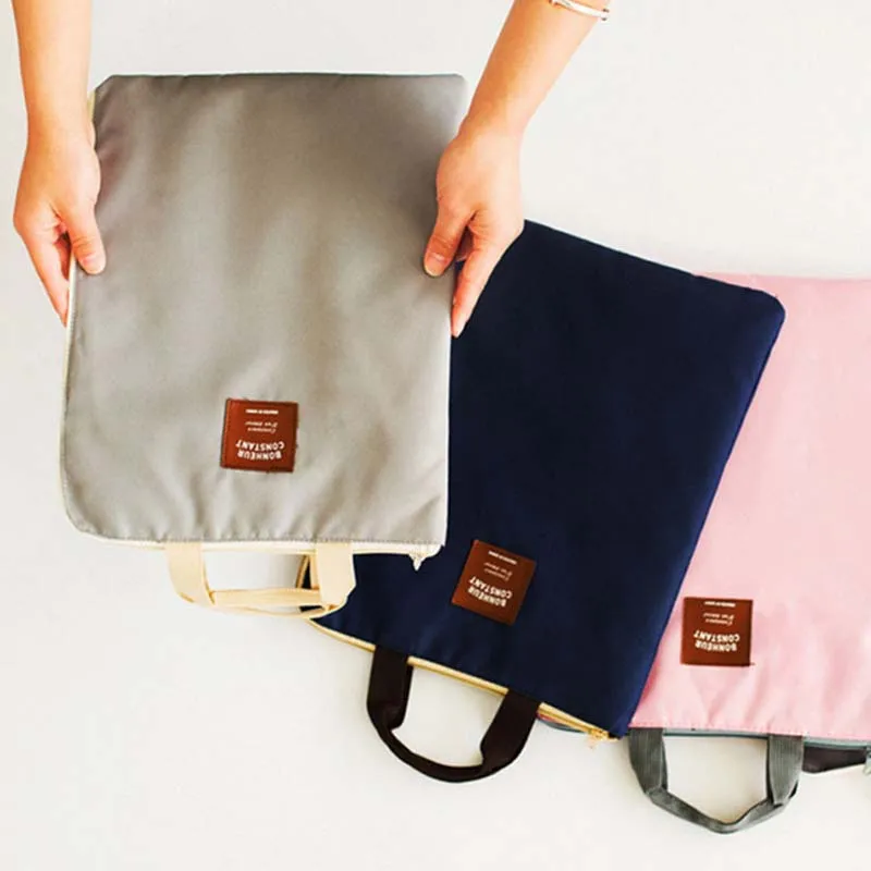 

Laptop Bag Canvas Protective Sleeve Briefcase Carrying Case Cover Handbag for Macbook iPad @M23
