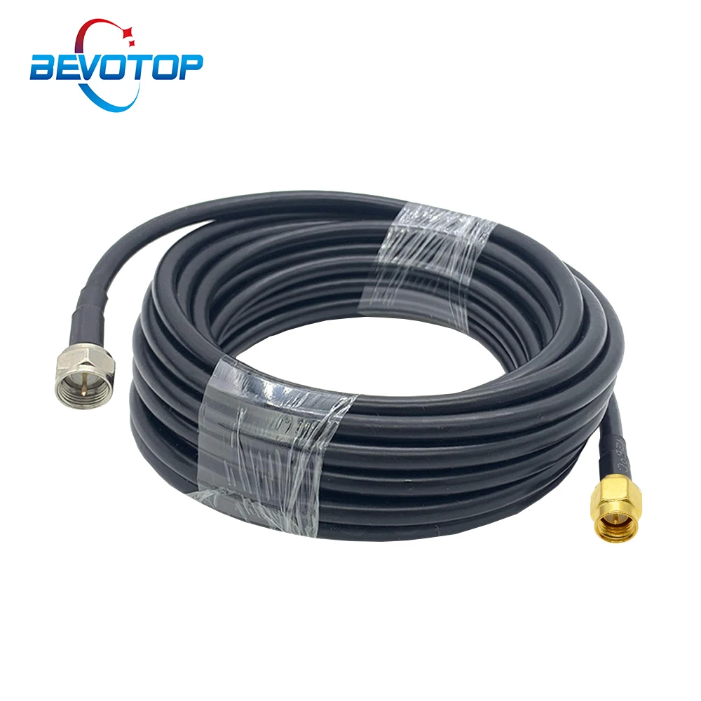 SMA Male to F Male Plug RG58 Cable 50ohm Coaxial F Plug TV Antenna Adapter Pigtail RF Coaxial Extension Cord RF Pigtail Jumper