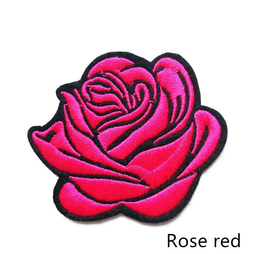 ZOTOONE Cute Flower Patch Iron on Rose Stripes Stickers for Clothes T-shirt DIY Badge Applique Embroidery Sew Note Patches I | Дом и сад