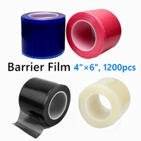 barrier film roll tape transparent blue 4 x 6 1200 sheets for dentaltattoomakeup disposable protective plastic film 1015cm