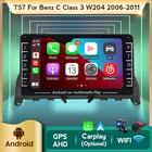 Автомобильный мультимедийный плеер для Mercedes Benz C-Class W204 S204 2008-2010, Android, GPS, видео-навигация, стерео, Wi-Fi, CarPlay