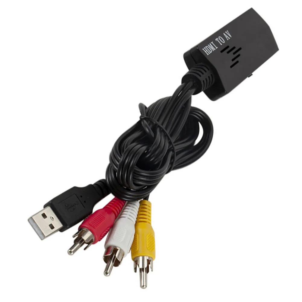 HDMI в 3 RCA CVBS Full HD видео 1080P AV Scart композитный адаптер конвертер инструменты для VCR PS4