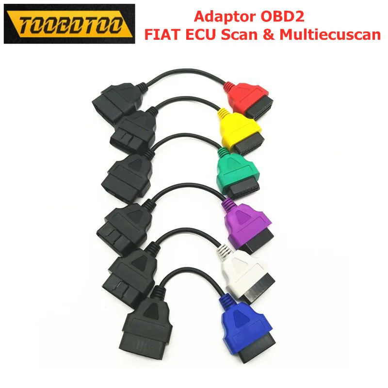 Diagnoctic кабель для FIAT ECU одинарный проволочный 6 цветов кабели адаптеров MultiECUScan