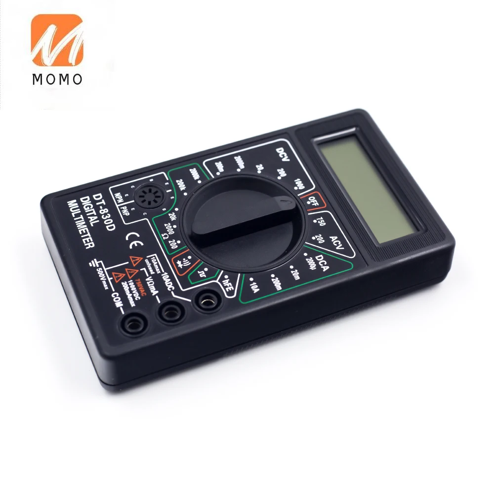 

Counts Digital Multimeter Voltmeter Handheld Motorized Resistor Current Multifunction DT830D
