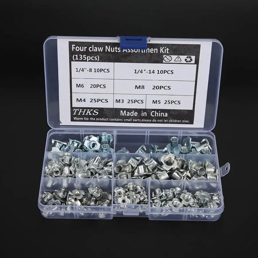 Инструмент для ремонта резьбы крепежи деревообработки 135 шт. набор из