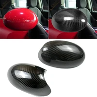 for bmw mini cooper r50 r52 r53 car rearview mirror cover carbon fiber side rear view mirror cover shell caps decoration sticker