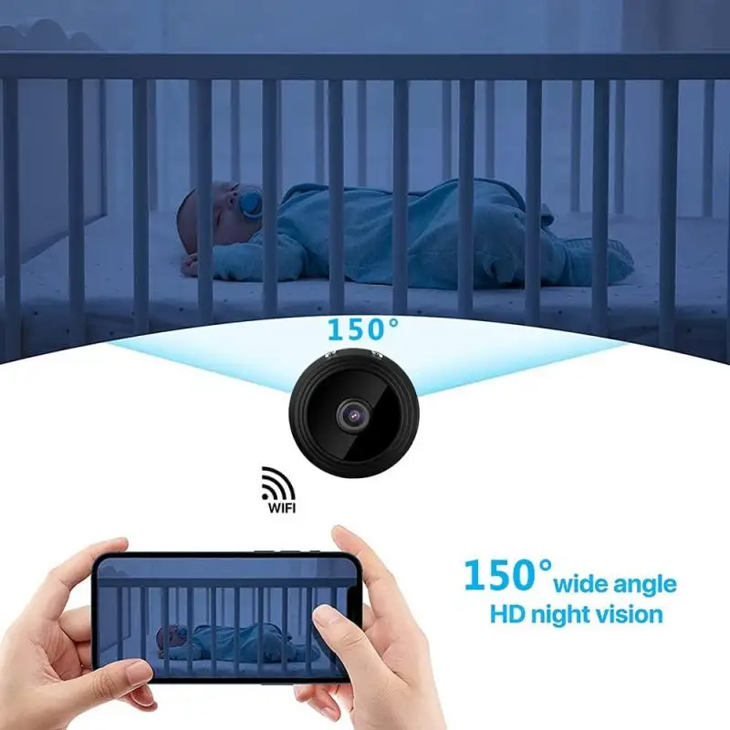 Мини-камера видеонаблюдения A9 Full HD 1080P Wi-Fi | Электроника