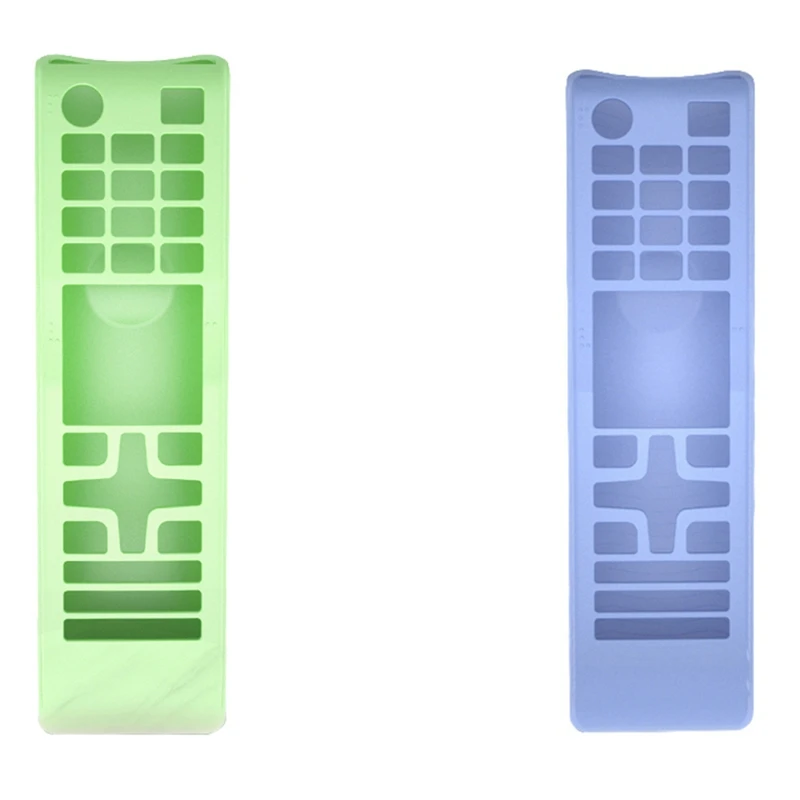 

2 Pcs Silicone Case Remote Control Protective Cover Luminous Green & Luminous Blue
