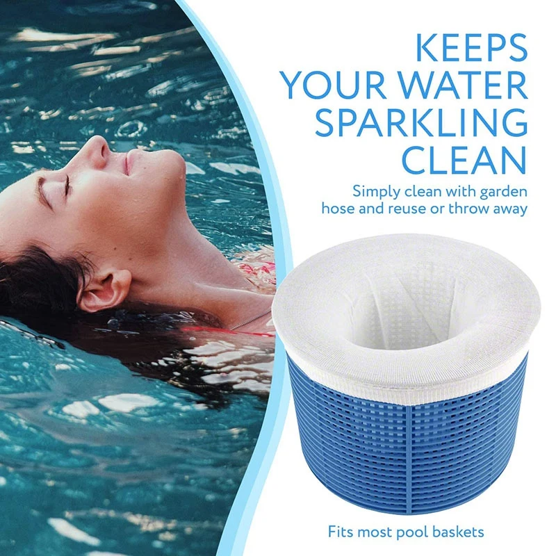 

5-Pack of Pool Skimmer Socks - Perfect Savers for Filters, Baskets, and Skimmers - the perfect Sock/Net/Saver