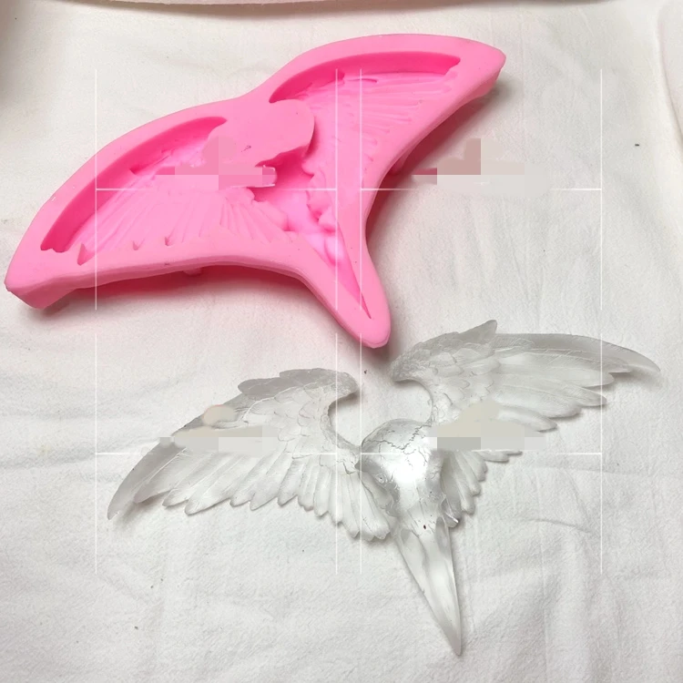 Transparent Silicone Mould Resin Decorative Craft DIY Large crow bird head wings handmade Mold epoxy resin molds for jewelry | Украшения и
