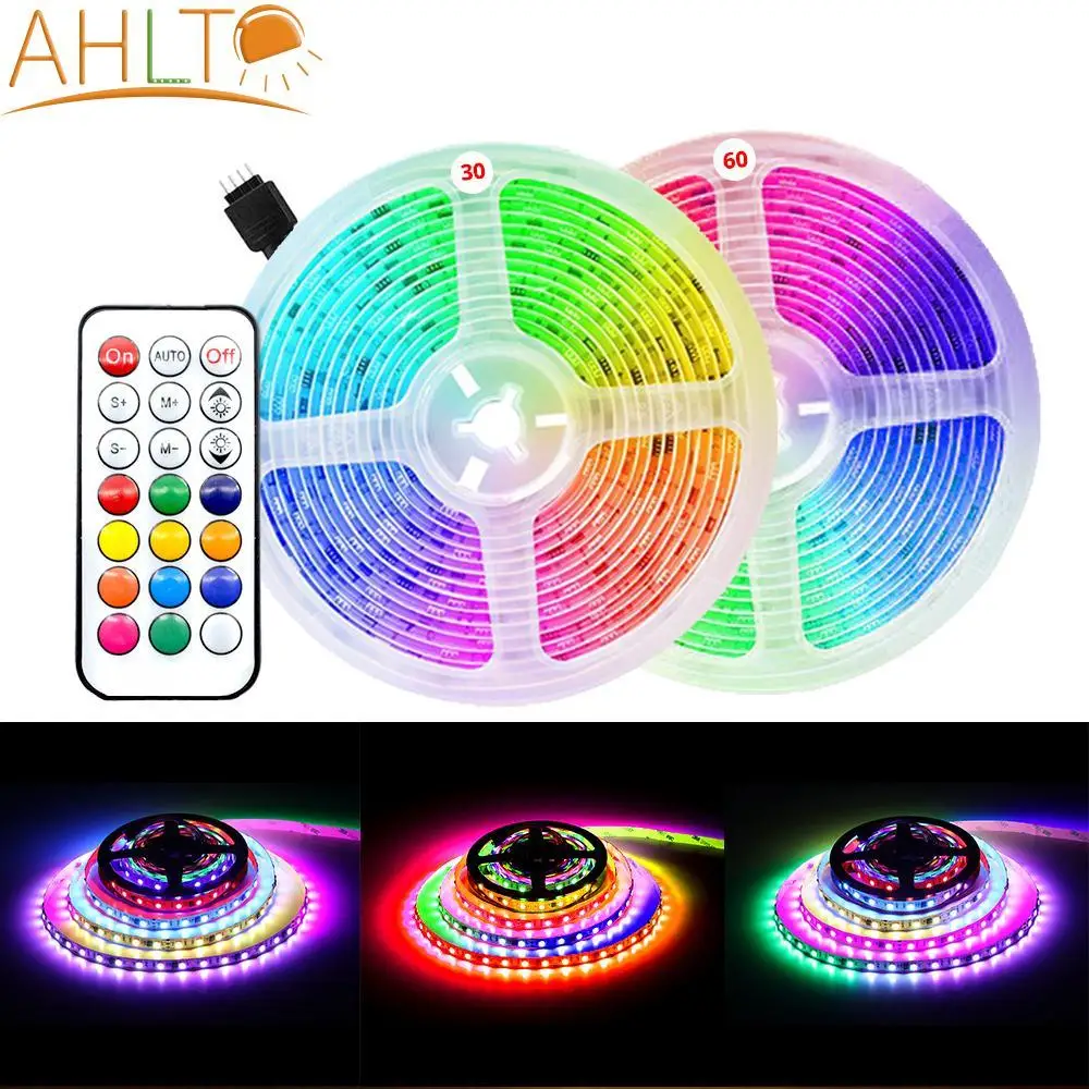 

5M WS2811 RGB DIY Led Strip Light Polar Diode Tape Addressable Ribbon 12V Wall Ceiling Lamp For Tv Backlight Home Decoration LED