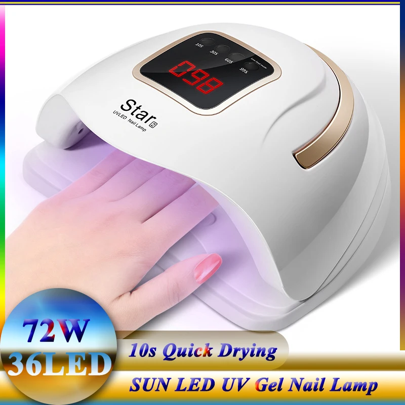 

High Power UV LED Lamp Nail Dryer with 36Pcs Lamp Beads For Professional Manicure Machine UV Gel Polish Lamp Nail Equipment Tool