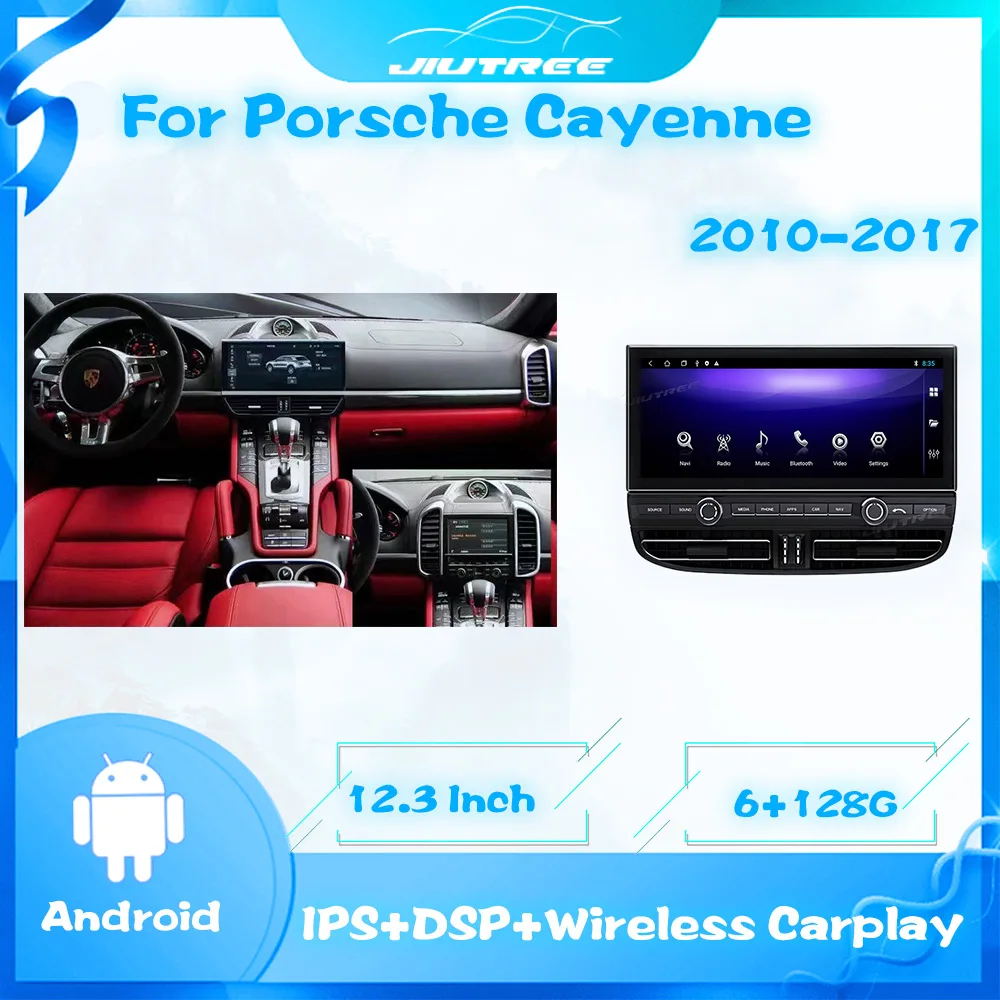 

Автомагнитола 2 Din на Android для Porsche Cayenne 2010-2017 с сенсорным экраном, Автомобильный мультимедийный плеер, стереоприемник, GPS-навигация