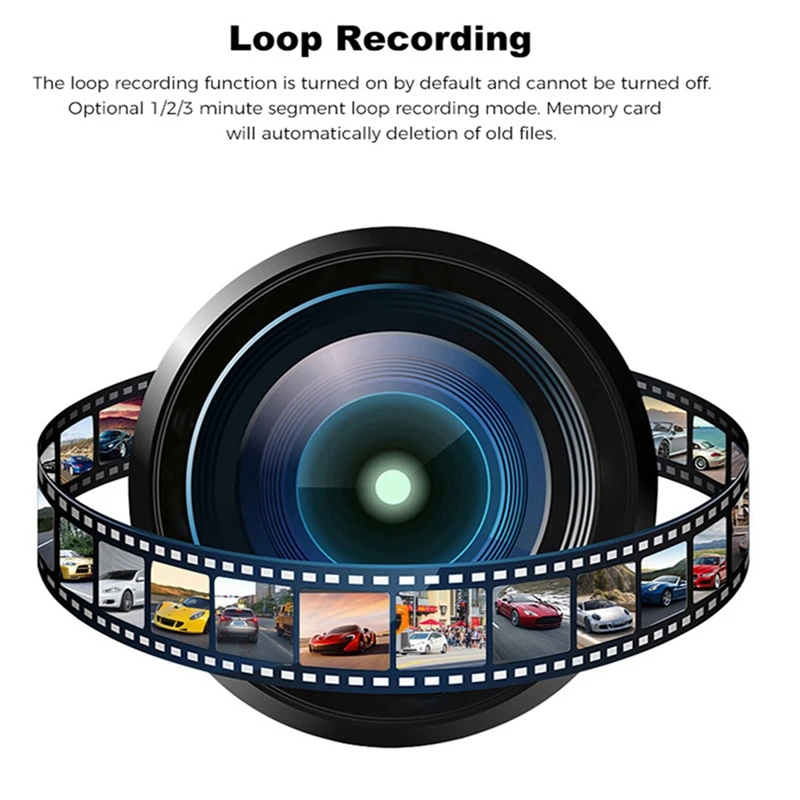 

1 Set 3 Inch Car DVR 1080P HD Dual Lens Dash Camera & 1 Pcs Cd Radio Pocket Drink Cup Holder Storage Box Black