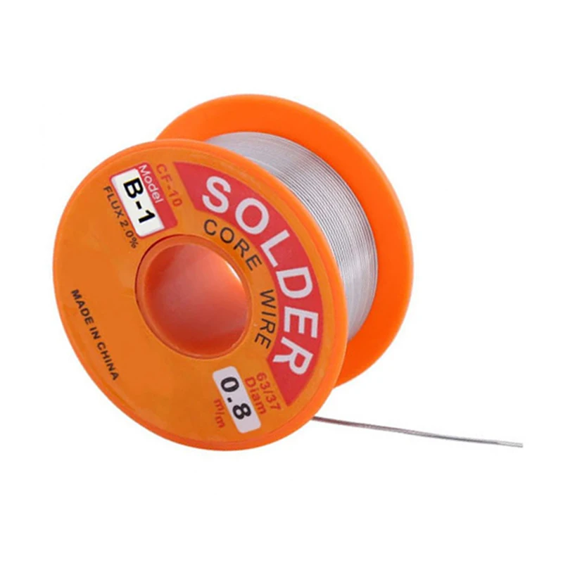 1PCS (B-1) Welding Iron Wire 100g 50g FLUX 2.0% 0.5 0.6 0.8 1.0 1.2 1.5 2.0mm 63/37 Tin Lead Line Rosin Core Flux Solder | Инструменты