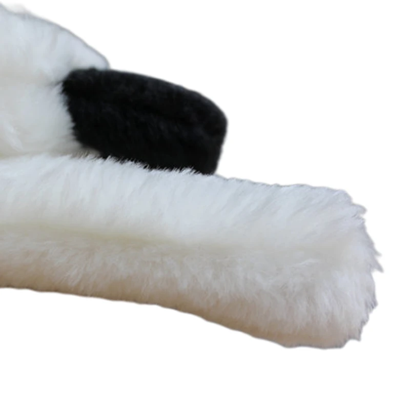 

Women Winter Lovely Plush Cross Scarf Thickening Windproof Warm Furry Neck Guard 85WB