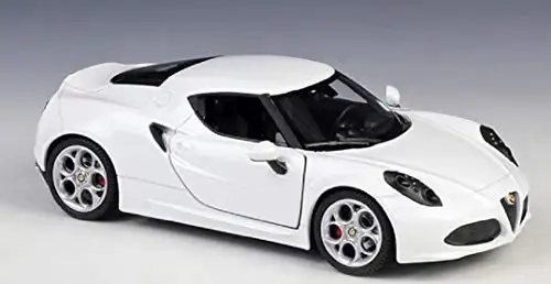 Welly 1:24 Alfa Romeo 4C литая под давлением Модель гоночного автомобиля в коробке - Цвет: Белый
