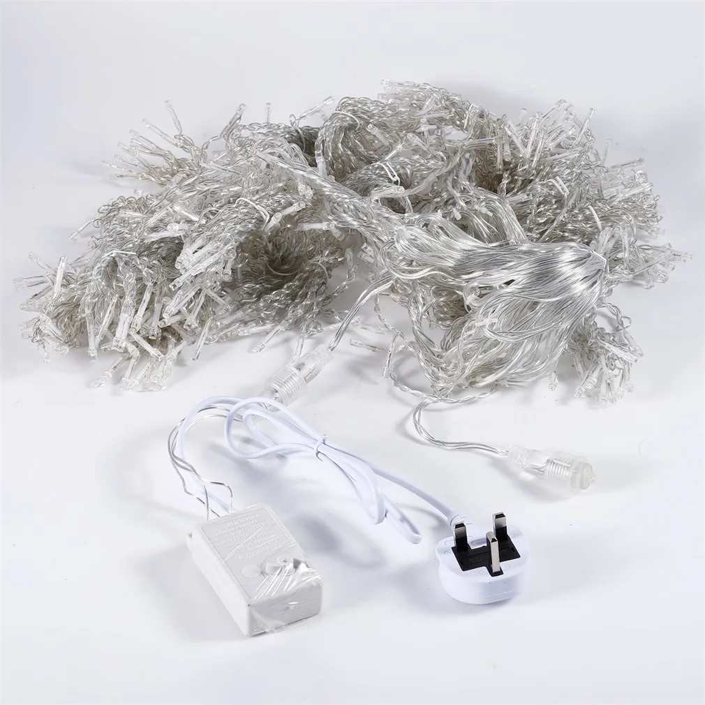 

3*3 м, высокая яркость, 300 светодиодный, s светодиодная гирлянсветильник, световая занавеска, мигающая полоса, Рождественское украшение, домаш...