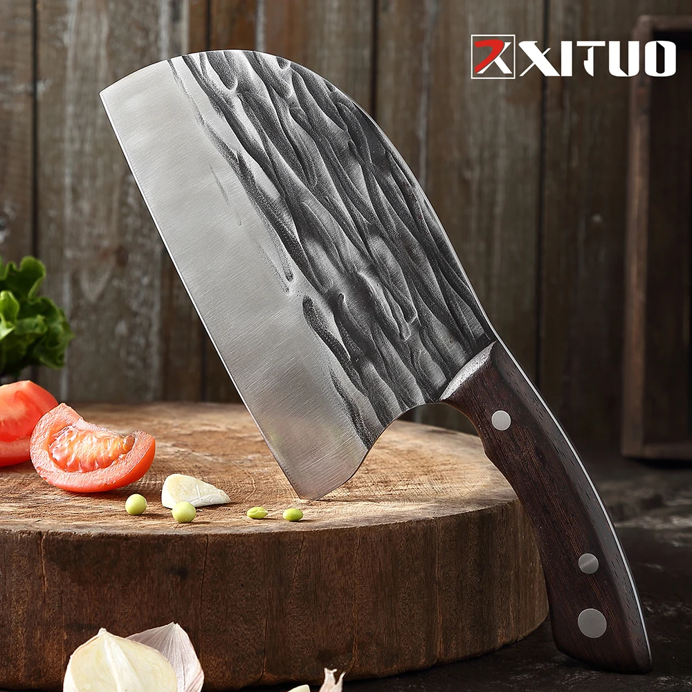 

​​XITUO Forging Chef's Knife Vegetable Fruit Cleaver Kitchen Butcher Knife Professional Kitchen Cooking Knife Razor Sharp